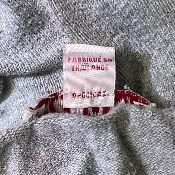 Merona Vintage Womens Size Medium Light Gray Button Up Cardigan Knit Sweater - Picture 11 of 11